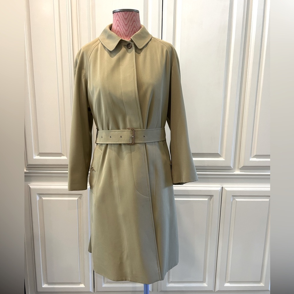 Rare Olive Burberry Trench Coat